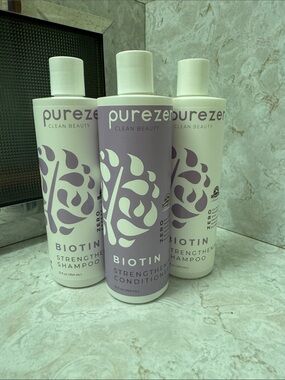 Pure Zen Biotin Strengthening Shampoo — Lavender White